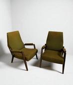 Fauteuil - Bois, Textile - Deux fauteuils vintage., Antiek en Kunst