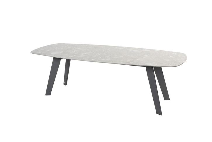 4 Seasons Outdoor Montana tuintafel slate antraciet met, Tuin en Terras, Tuinsets en Loungesets