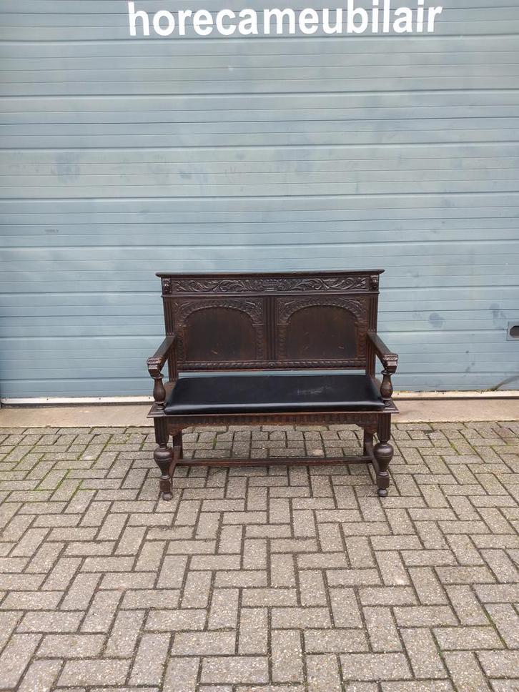 Gebruikte vintage Barok wandbank -B172- Vintage/Café, Huis en Inrichting, Zetels | Zetels, Ophalen