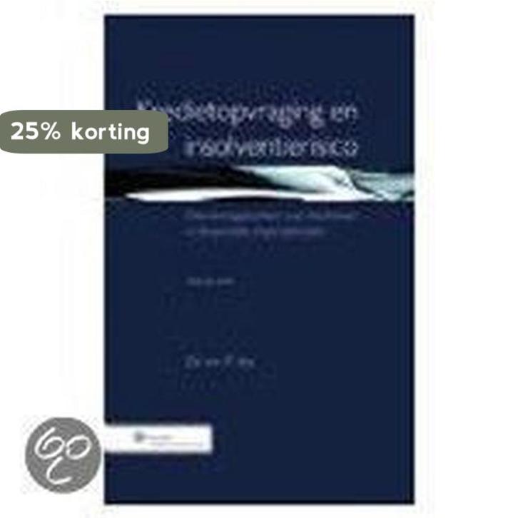 Kredietopvraging en insolventierisico 9789013025323, Boeken, Wetenschap, Gelezen, Verzenden