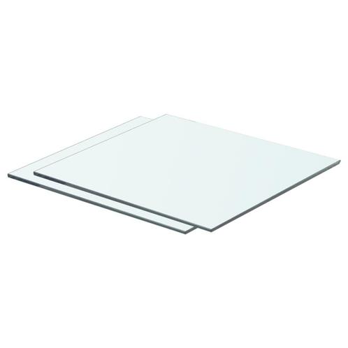 vidaXL Schappen 2 st 40x30 cm glas transparant, Huis en Inrichting, Kasten | Wandmeubels, Nieuw, Verzenden