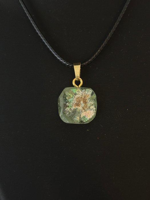 Oud-Romeins Glazen kraal Modern String Necklace (Zonder, Handtassen en Accessoires, Antieke sieraden
