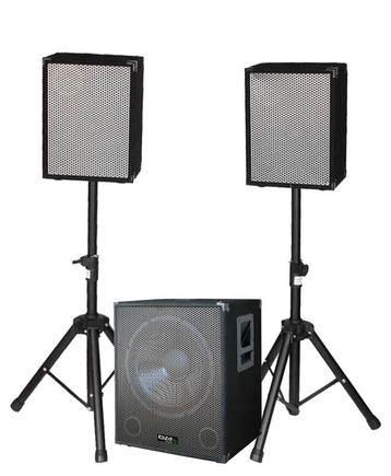 Ibiza Sound CUBESET 2.1 speakerset met subwoofer set 1100