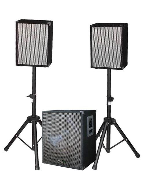 Ibiza Sound CUBESET 2.1 Speakerset Met Subwoofer Set 1100, Audio, Tv en Foto, Luidsprekerboxen