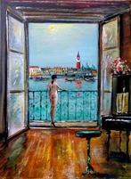 DENIS Pascal dit ROY. - Venise. La pianiste nue., Antiek en Kunst