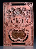 Drukblokken - 1890s Spaans industrieel - 13,2 kg/50×35,5 cm, Antiek en Kunst