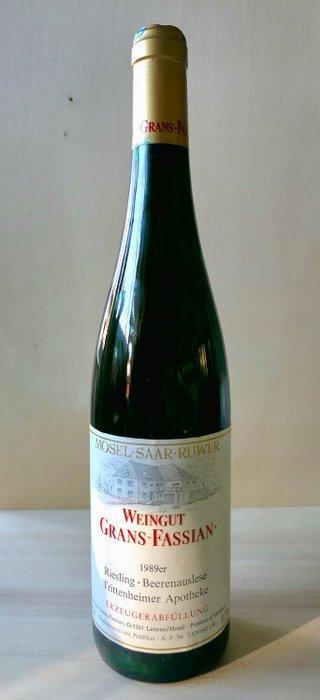 1989 Weingut Grans-Fassian, Trittenheimer Apotheke Riesling, Verzamelen, Wijnen