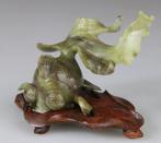 Beeldhouwwerk - Statuette - Vis - Beeldhouwwerk - Voetstuk, Antiek en Kunst