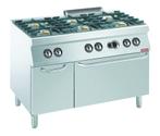Gasfornuis | 6 Vuren 6x 5.5kW | Met Gasoven | GN 2/1 +, Verzenden, Nieuw in verpakking