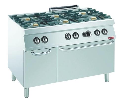 Gasfornuis | 6 Vuren 6x 5.5kW | Met Gasoven | GN 2/1 +, Zakelijke goederen, Horeca | Keukenapparatuur, Nieuw in verpakking, Verzenden