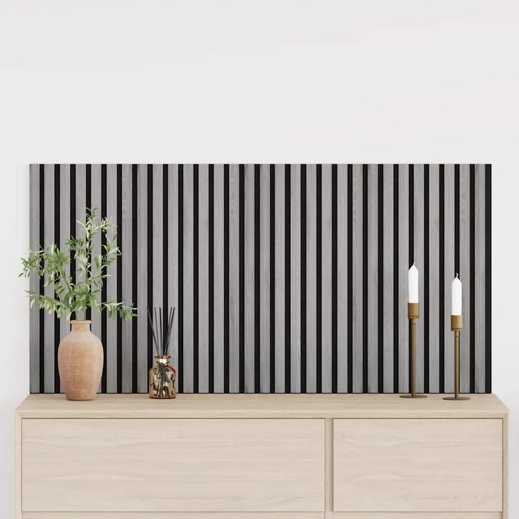 vidaXL Akoestische wandpanelen 2 st latten 60,5x60 cm, Doe-het-zelf en Bouw, Platen en Panelen, Nieuw, Verzenden
