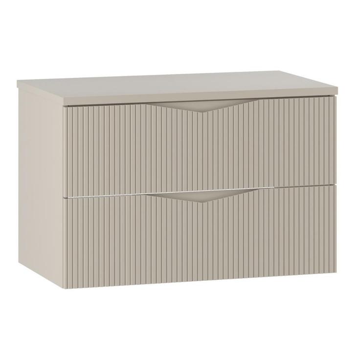 Wastafelkast Calen 80 x 46 x 52 cm - Beige - Badmeubel, Huis en Inrichting, Badkamer | Badkamermeubels, Nieuw, Verzenden