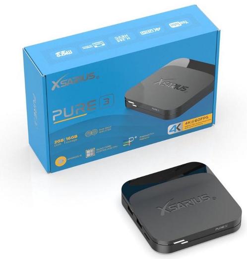 Xsarius Pure 3 UHD - 4K Android 11 Media Player, TV, Hi-fi & Vidéo, Antennes paroboliques, Enlèvement ou Envoi