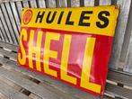 Emaille bord - SHELL olie-emaille bord XXL 60 cm olie, Antiek en Kunst