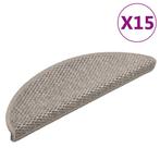 vidaXL Trapmatten zelfklevend 15 st sisal-look 56x17x3cm, Verzenden, Nieuw