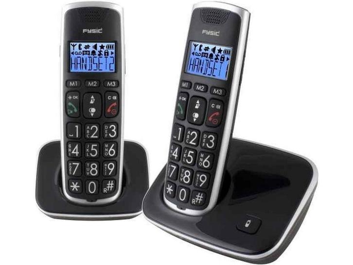 Fysic FX-6020 - DECT-telefoon - Groot verlicht display - (2, Telecommunicatie, Vaste telefoons | Niet Draadloos, Zo goed als nieuw