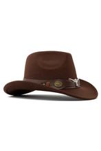 Cowboyhoed Donkerbruin Wolvilt Stier Bruine Cowboy Western H, Ophalen of Verzenden, Nieuw
