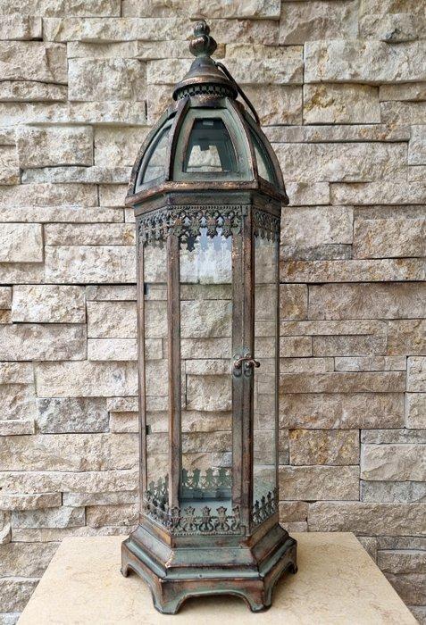 Lantaarn - Glas, Metaal, IJzer, Antiquités & Art, Curiosités & Brocante