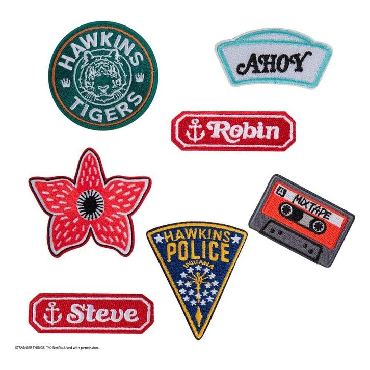 Stranger Things Patches (7x), Verzamelen, Film en Tv, Ophalen of Verzenden