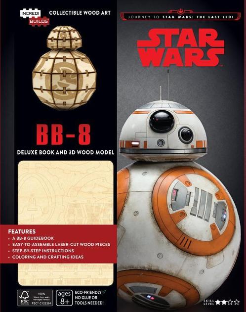 Star Wars BB-8 Deluxe Boek met houten model BB-8, Boeken, Kinderboeken | Jeugd | 13 jaar en ouder, Zo goed als nieuw, Verzenden