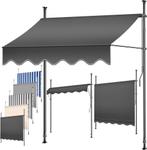 Klemluifel - Balkon luifel - Verticale luifel - 150 cm - Ant, Verzenden