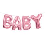 Folie Ballon Baby Roze 35cm, Verzenden