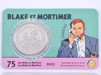 Belgique. 5 Euro 2021 Blake and Mortimer (2 coincards), Postzegels en Munten