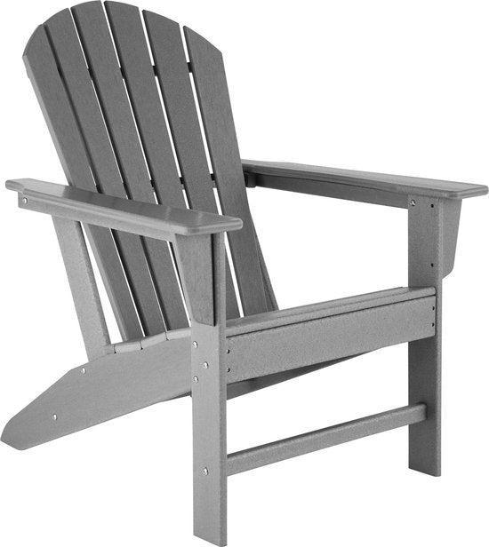 2dekans | tectake - Tuinstoel Joan grijs - tuinstoel in, Tuin en Terras, Tuinsets en Loungesets, Ophalen of Verzenden