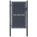 vidaXL Tuinpoort staal 100x175 cm antraciet, Tuin en Terras, Verzenden, Nieuw