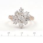 Ring - 14 karaat Geel goud - 2.14ct. tw. Diamant (Lab-grown)