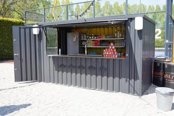 Barcontainer van Zelfbouwcontainer als buitenbar | Zie Hier! beschikbaar voor biedingen