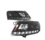 PHARES LED POUR AUDI A6 C6 04-08 TRU DRL DAYLIGHT LED NOIR X, Auto-onderdelen, Verlichting, Verzenden, Nieuw