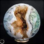 Mousse artistique naturelle rare - Agate Sphère, Brésil-