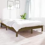 vidaXL Bedframe massief grenenhout honingbruin 200x200 cm, Huis en Inrichting, Slaapkamer | Bedden, Verzenden, Nieuw