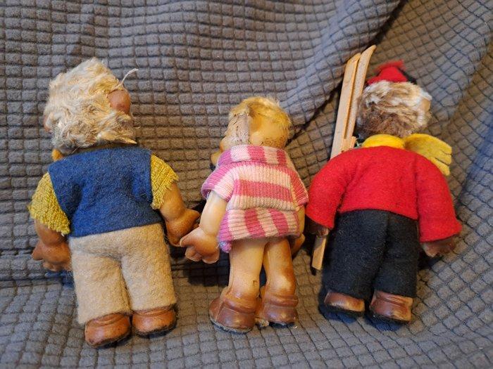 Figuur - Mecki figura (3darab) (3) - Rubber, Textiel, Antiek en Kunst, Antiek | Speelgoed