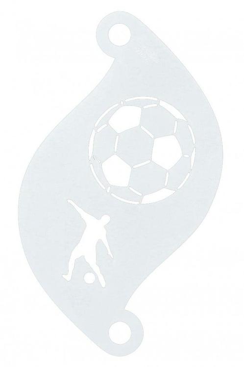 Voetbal Make Up Sjabloon, Hobby en Vrije tijd, Feestartikelen, Nieuw, Verzenden
