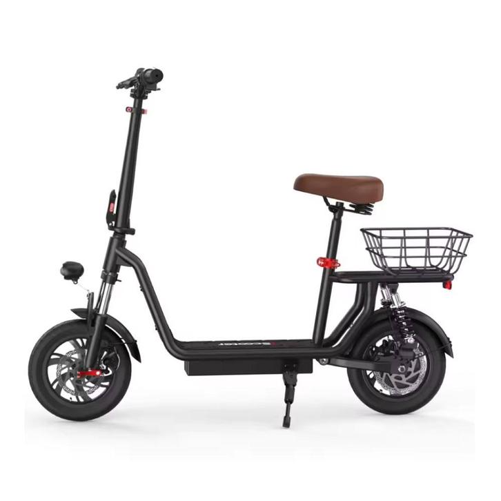 i12 Elektrische Scooter - Vouwbaar - 500W - 7,5Ah - Zwart, Vélos & Vélomoteurs, Scooters | Marques Autre, Envoi