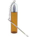 Spoon on Vial Brown Glass     Extra Large, Verzenden, Nieuw