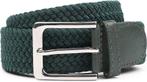 Suitable Geweven Riem Donkergroen maat 95 Heren, Kleding | Heren, Riemen en Ceintuurs, Verzenden, Echt leder, Nieuw, Suitable