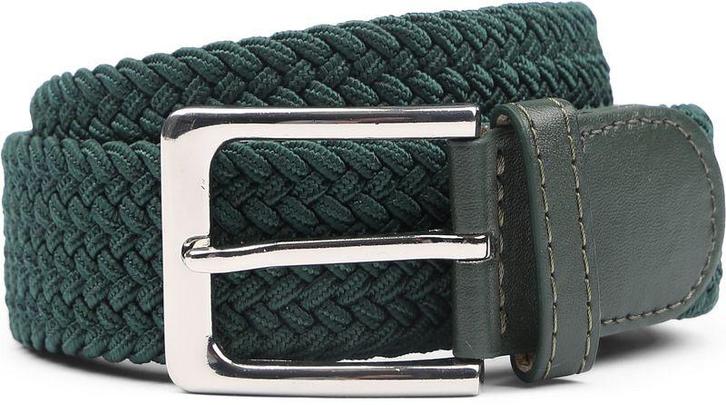 Suitable Geweven Riem Donkergroen maat 95 Heren, Kleding | Heren, Riemen en Ceintuurs, Riem of Ceintuur, Nieuw, Echt leder, Verzenden