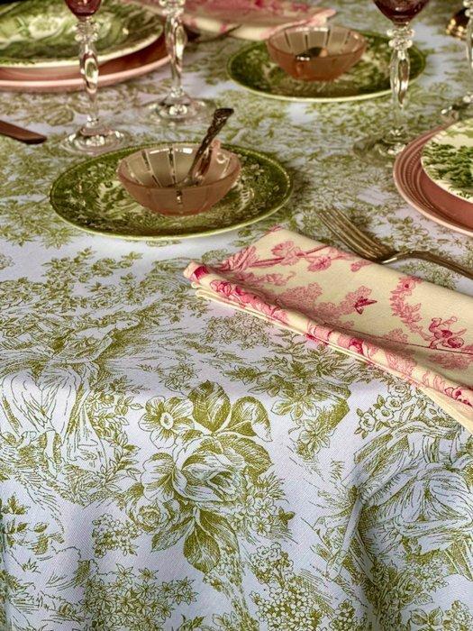 Tafellaken voor grote tafels, toile de Jouy 2,70 x 1,80 -, Antiek en Kunst, Kunst | Designobjecten