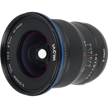 Laowa 15mm F/2.0 ZERO-D Sony FE | Occasion (TVA inclusive), Ophalen of Verzenden