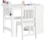 2dekans | SoBuy Kinderbureau en Stoel Set – Papierrolhouder, Ophalen of Verzenden