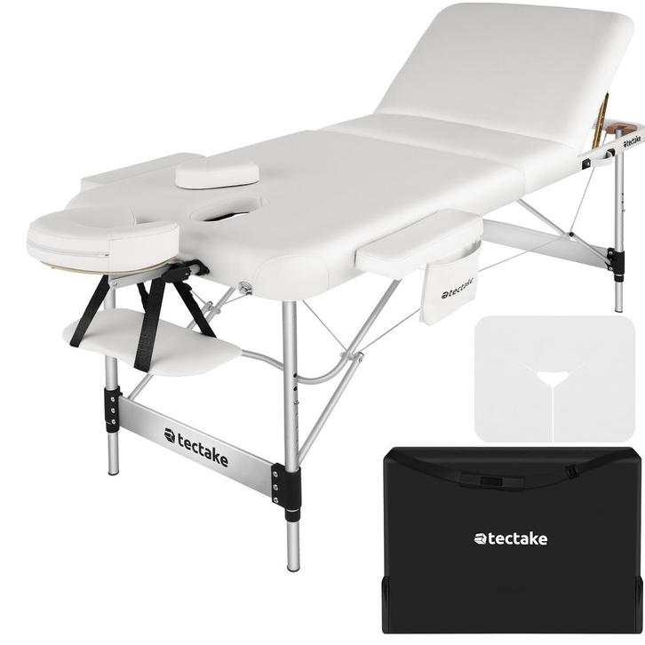 tectake 3 zones massagetafel Phuket, draagtas, aluminiumfram, Sport en Fitness, Massageproducten, Verzenden