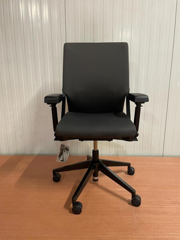 Refurbished Haworth Bureaustoel - Vergelijkbaar Aan Zody, Huis en Inrichting, Bureaustoelen, Bureaustoel, Grijs, Zo goed als nieuw