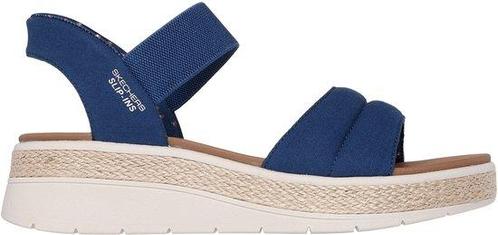 Skechers Slip-ins Bobs Sun Ray - Dames Sandalen - Navy Ma..., Kleding | Dames, Schoenen, Nieuw, Verzenden