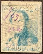 België 1849 - Epaulet 20c Gestempeld P24 BRUXELLES - V1