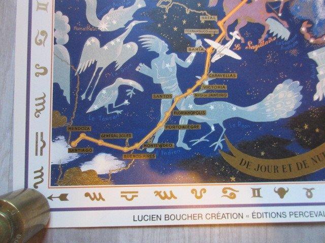 Lucien Boucher - Planisphère CONSTELLATIONS - Jaren 1990, Antiquités & Art, Art | Dessins & Photographie