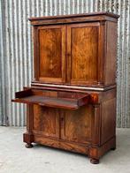 Kast - Top bureau, schrijfkabinet - Eik, Mahonie - French, Antiek en Kunst