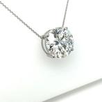 Collier - 14 carats Or blanc - 6.00ct. tw. Diamant (Cultivé
